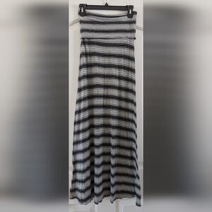 Billabong Monochrome Striped A-Line Skirt